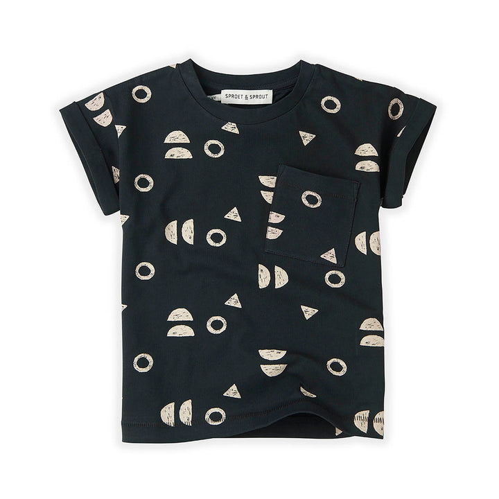 T-Shirt Print Abstract - Asphalt