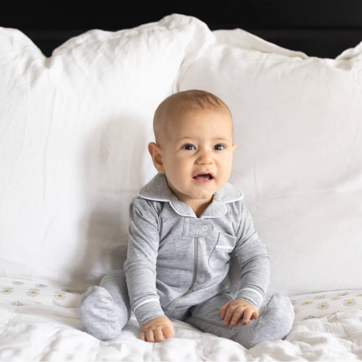 Classic Pajama Footie - Heather Grey