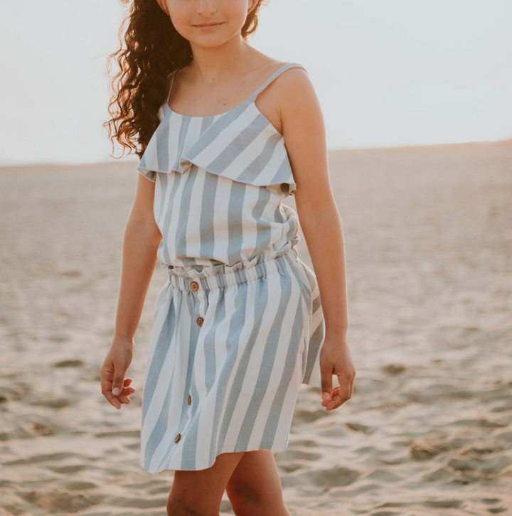 Skirt - Denim Stripe