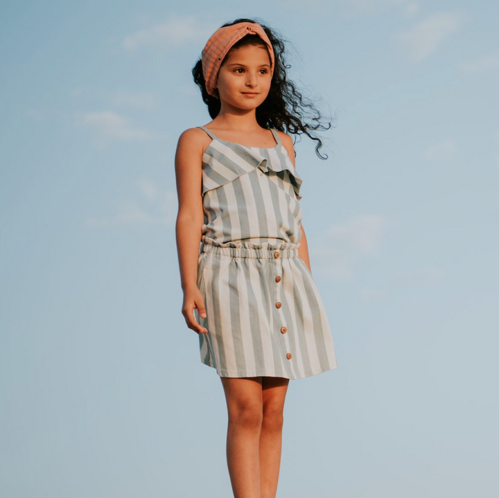 Skirt - Denim Stripe