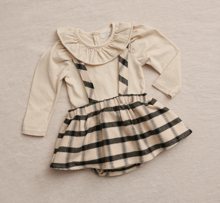 Organic Baby Girl Bodysuit - Stone