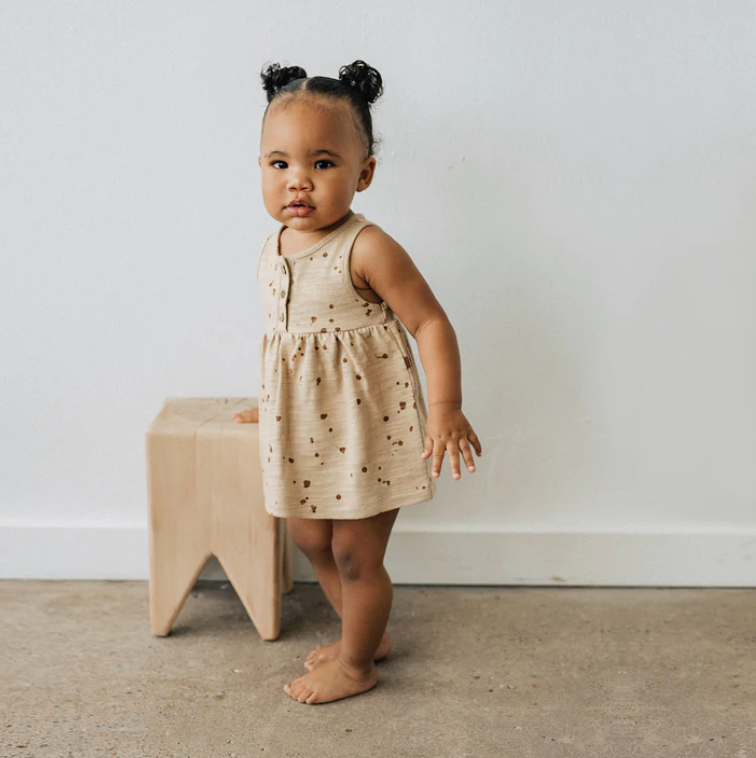 Organic Tank Dress - Splatter AOP