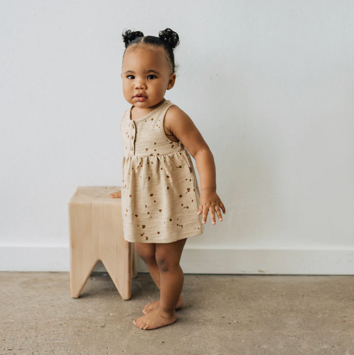Organic Tank Dress - Splatter AOP