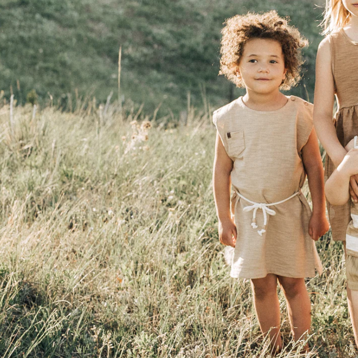 Organic Field Dress - Fawn