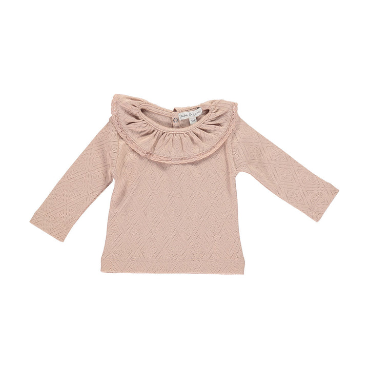 Bebe Lace Top Blush - Pointelle