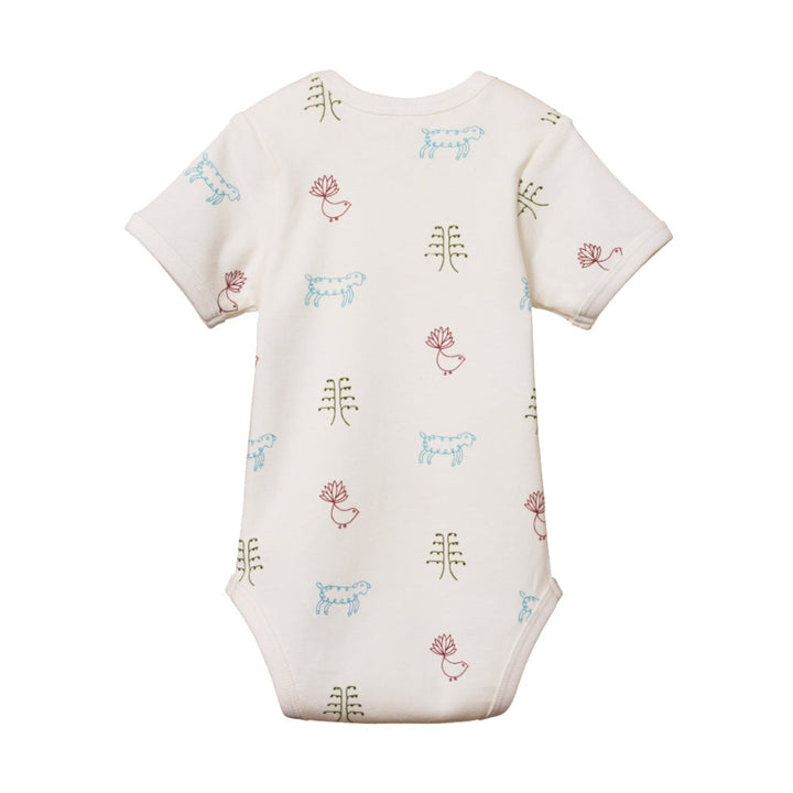 Short Sleeve Bodysuit - Nature Baby Print