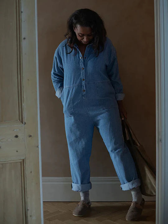 The Denim Boiler Suit Women's - Light Denim