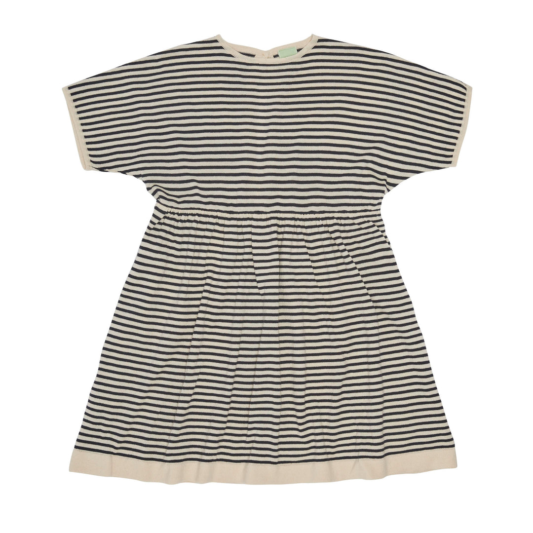 Striped Dress - Ecru/Indigo