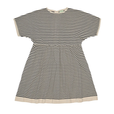 Striped Dress - Ecru/Indigo