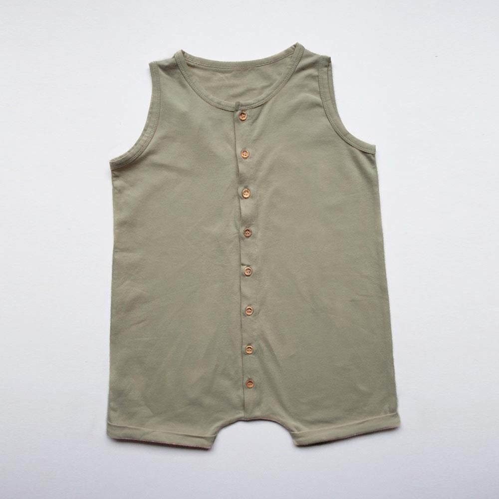 The Beach Bum Playsuit - Sage