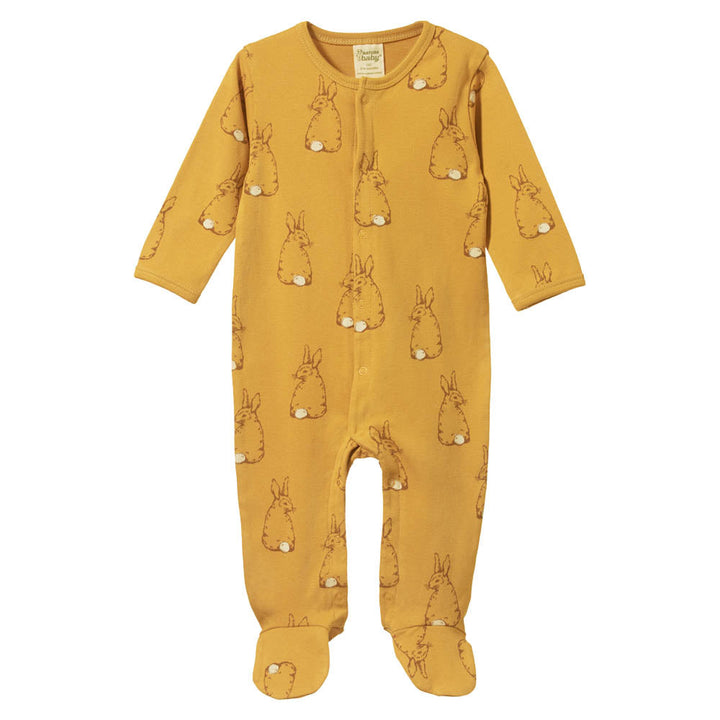 Cotton Stretch & Grow - Bunny Tales Saffron Print