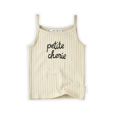 Tank Top Rib Petite Cherie - Sesame