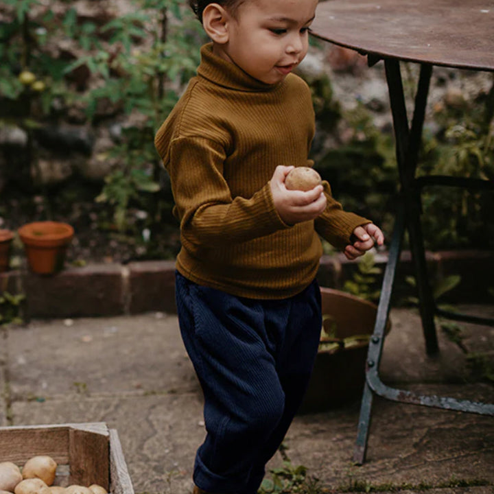 The Corduroy Harem Trouser - Indigo