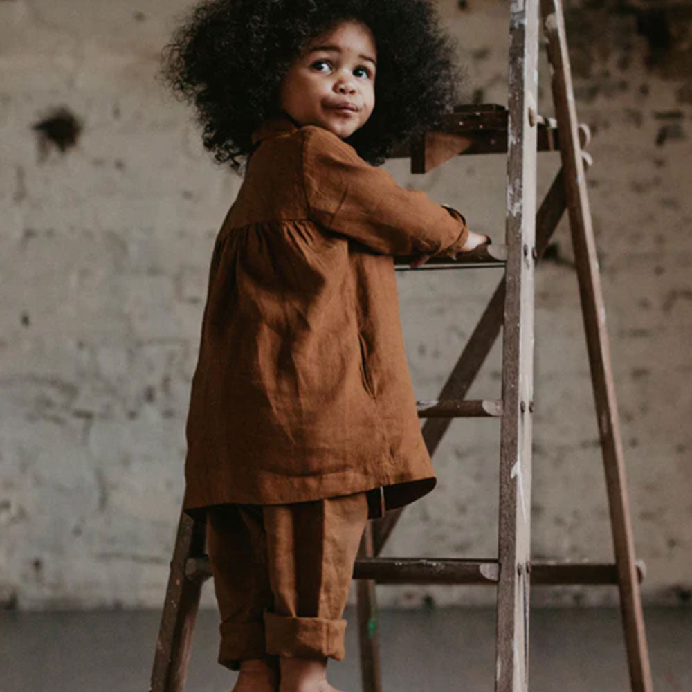 The Linen Trouser - Rust