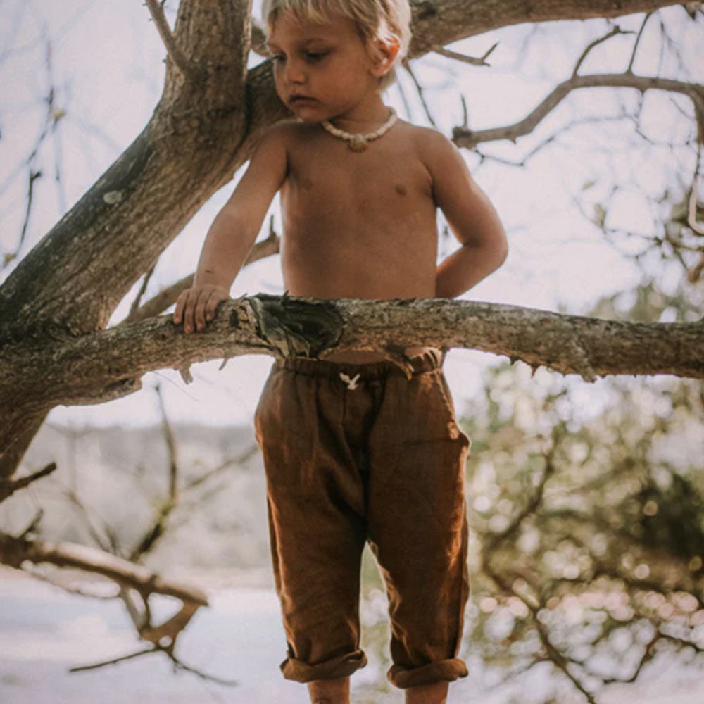 The Linen Trouser - Rust
