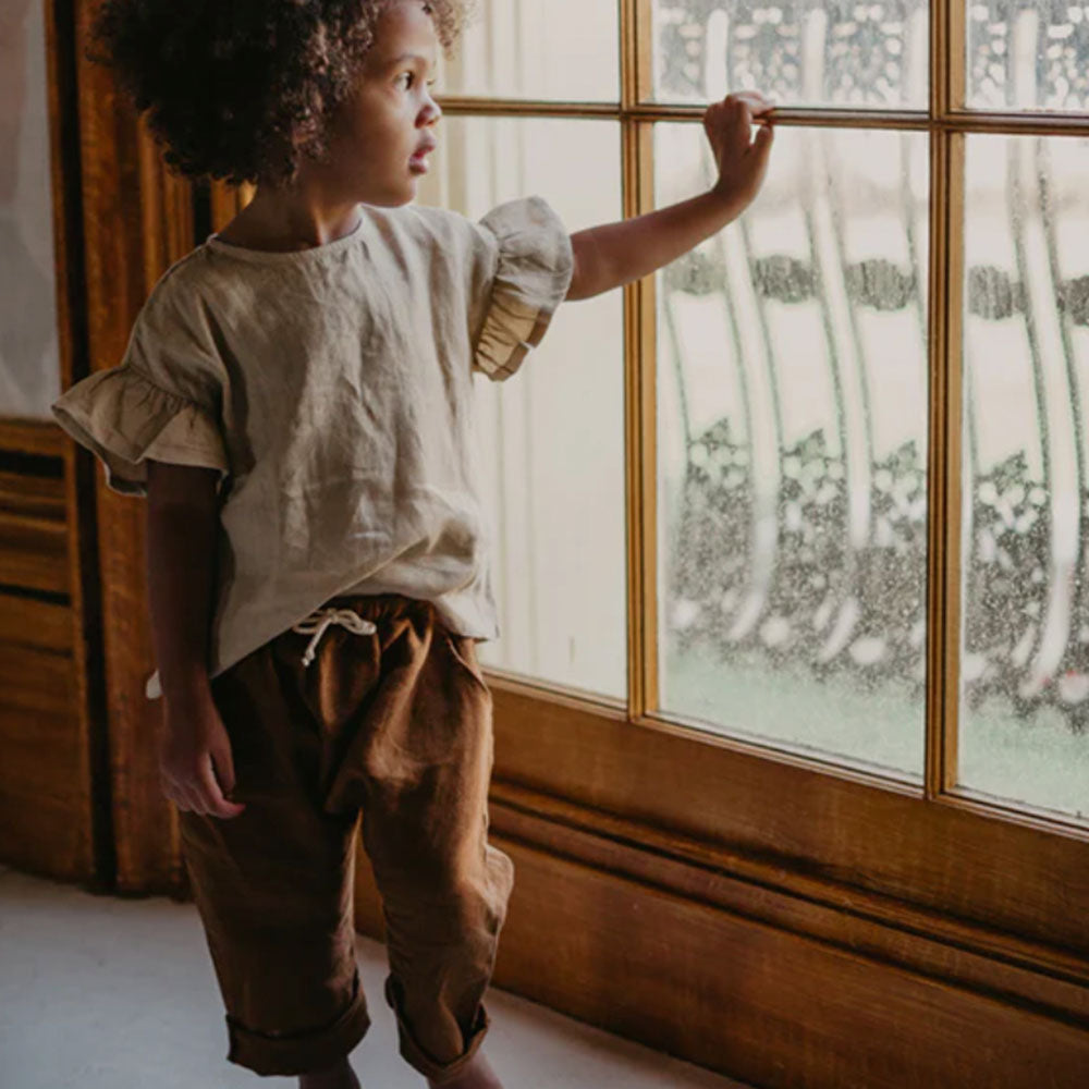 The Linen Trouser - Rust