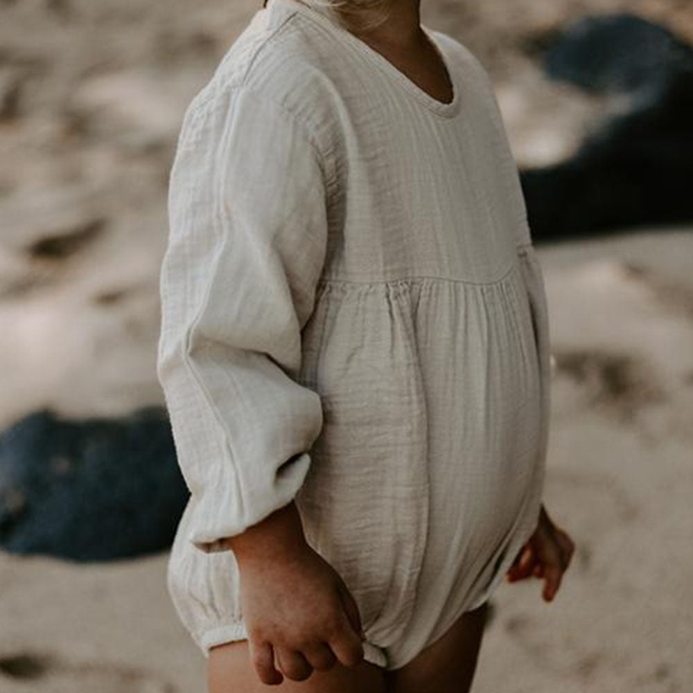 The Meadow Romper - Ecru
