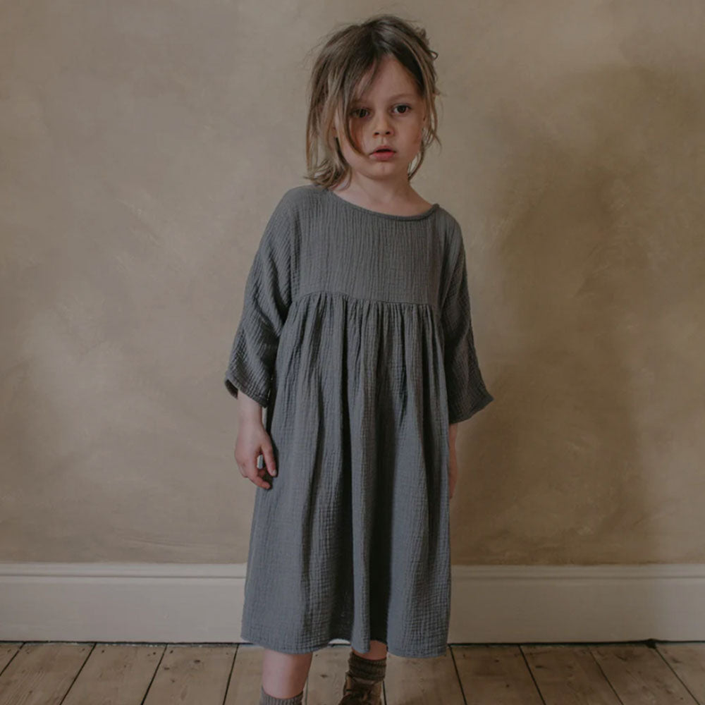 The Muslin Dress - Lead Gray