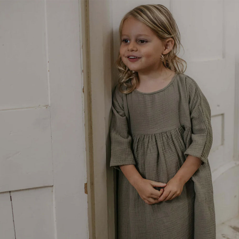 The Muslin Dress - Lead Gray