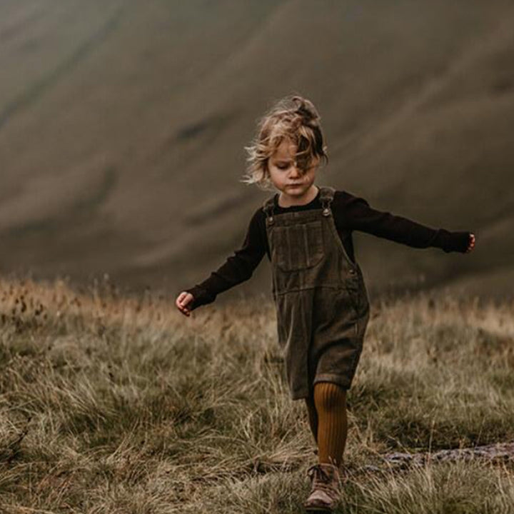 The Retro Pinafore - Olive