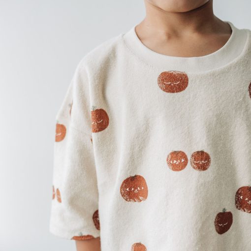 Organic Boxy Sweatshirt - Tomato AOP