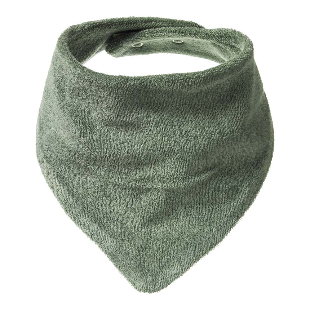 Triangle Terry Bib - Lily Pad