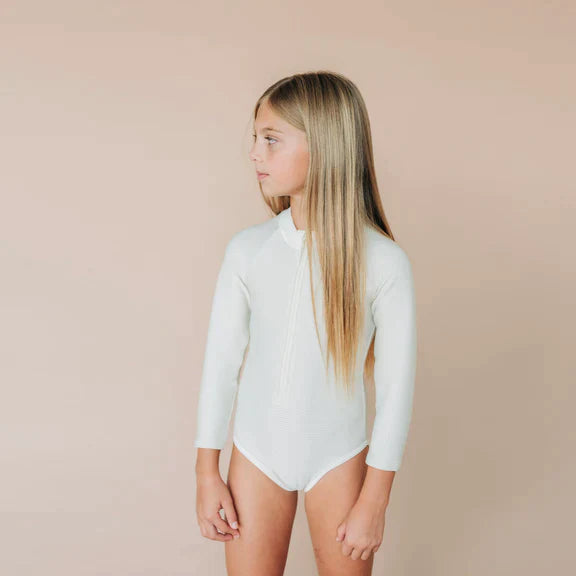 Girls' Rash One Piece - Milk
