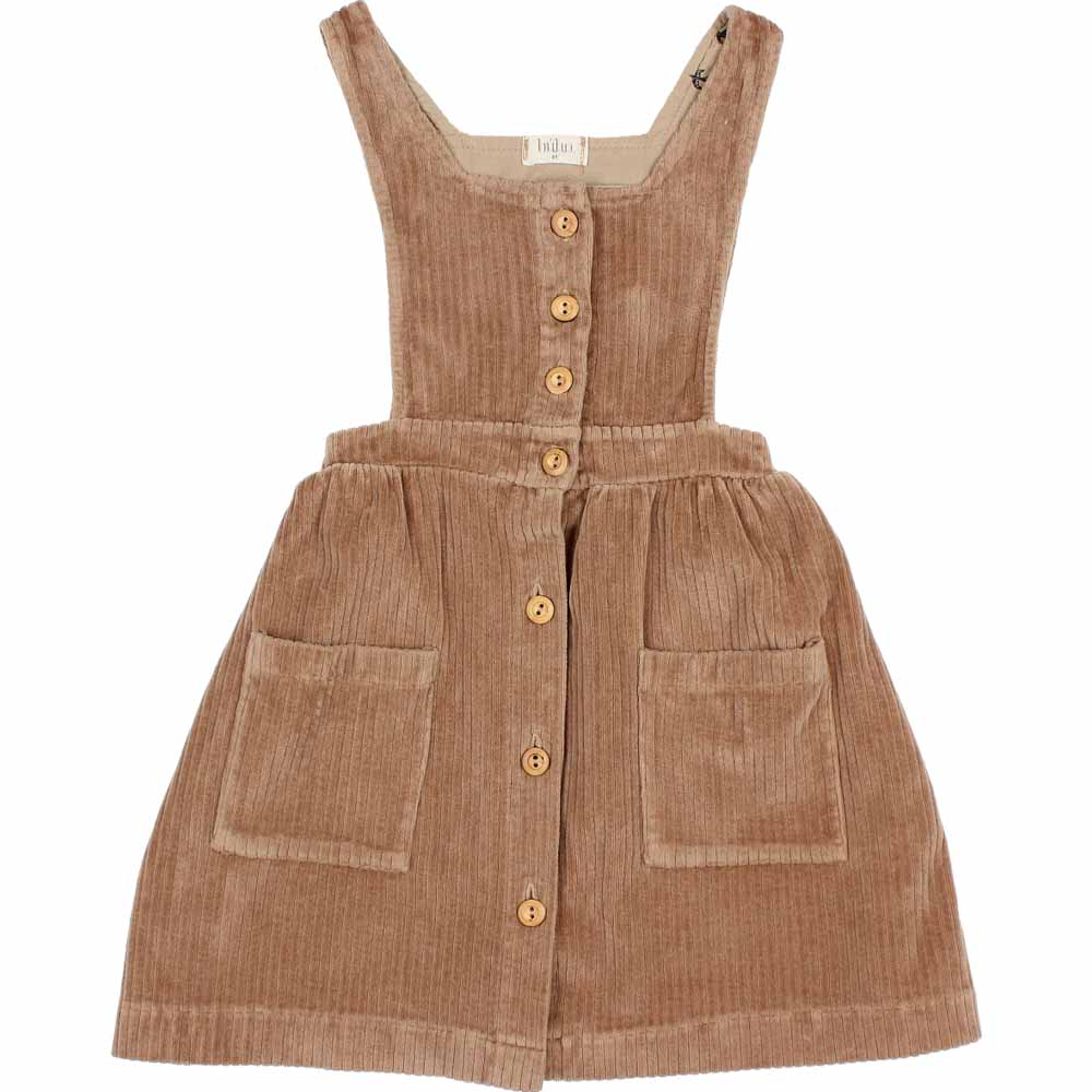 Knit Velour Dress - Muscade