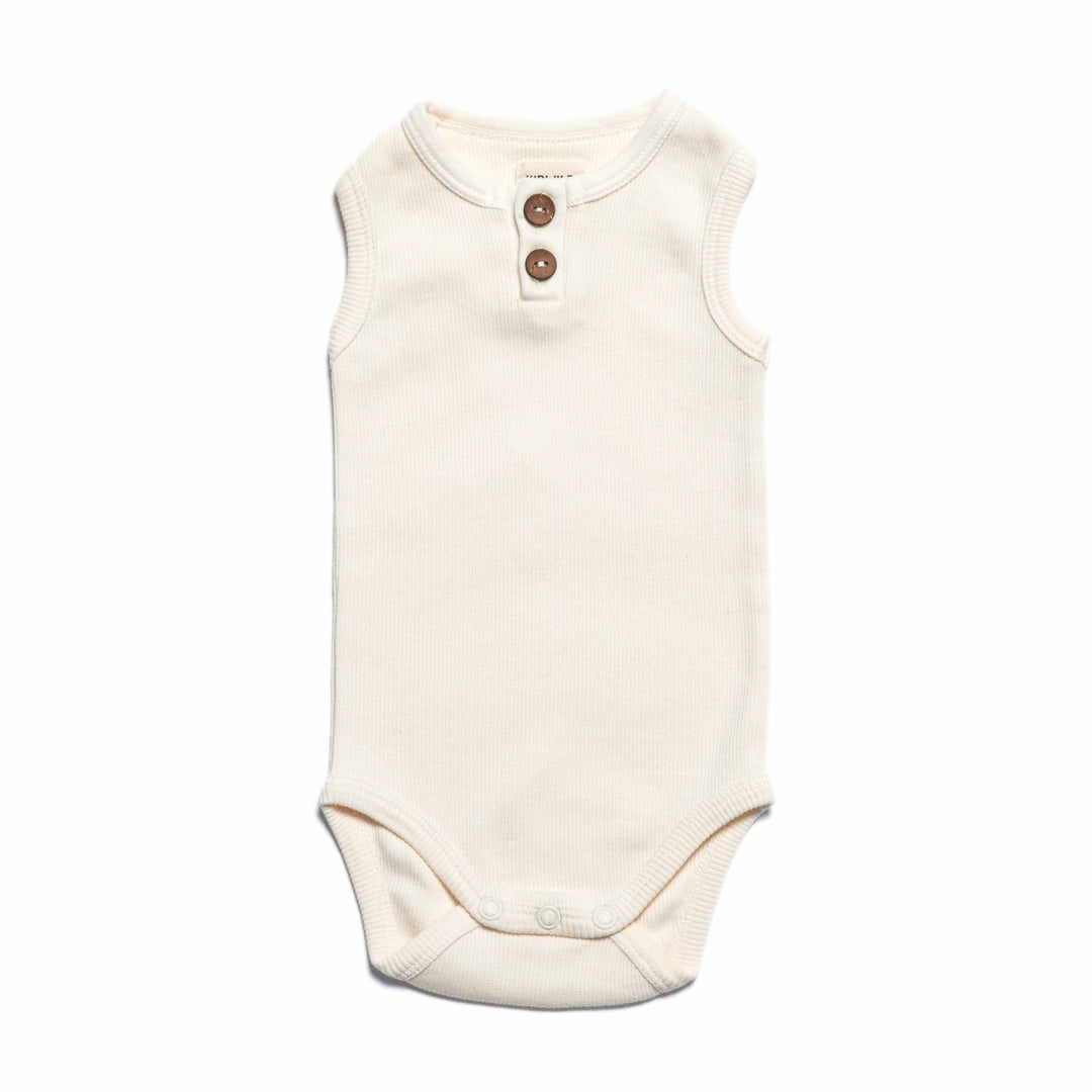Organic Vintage Bodysuit S/L - Vanilla