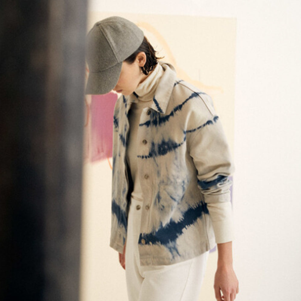 Vincent Woman Overshirt - Tie Dye Navy