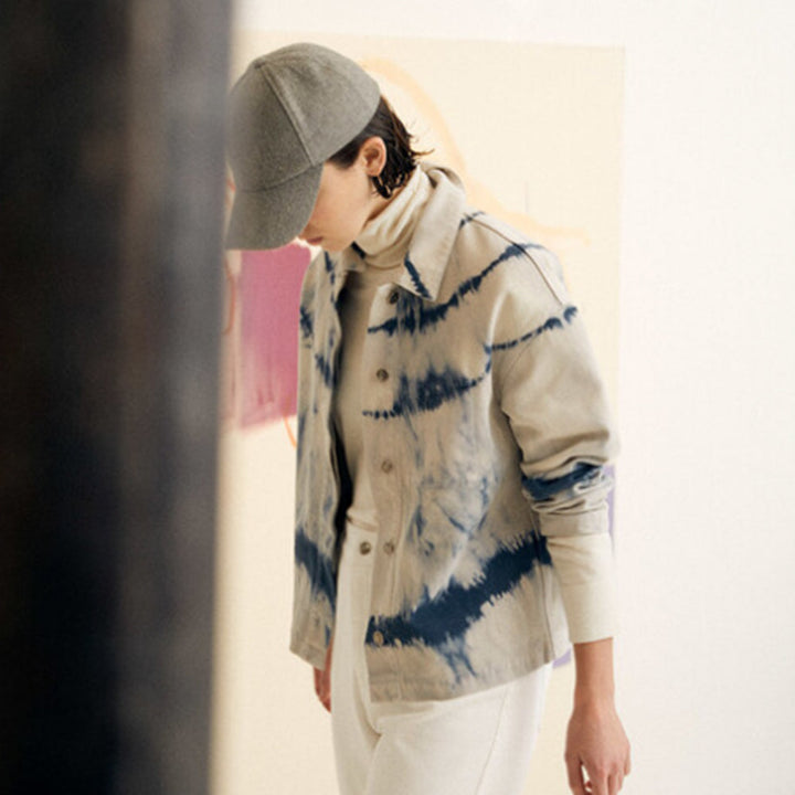 Vincent Woman Overshirt - Tie Dye Navy