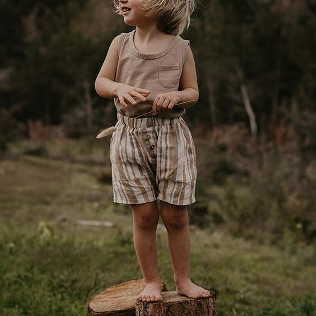 The Explorer Short - Desert Stripe