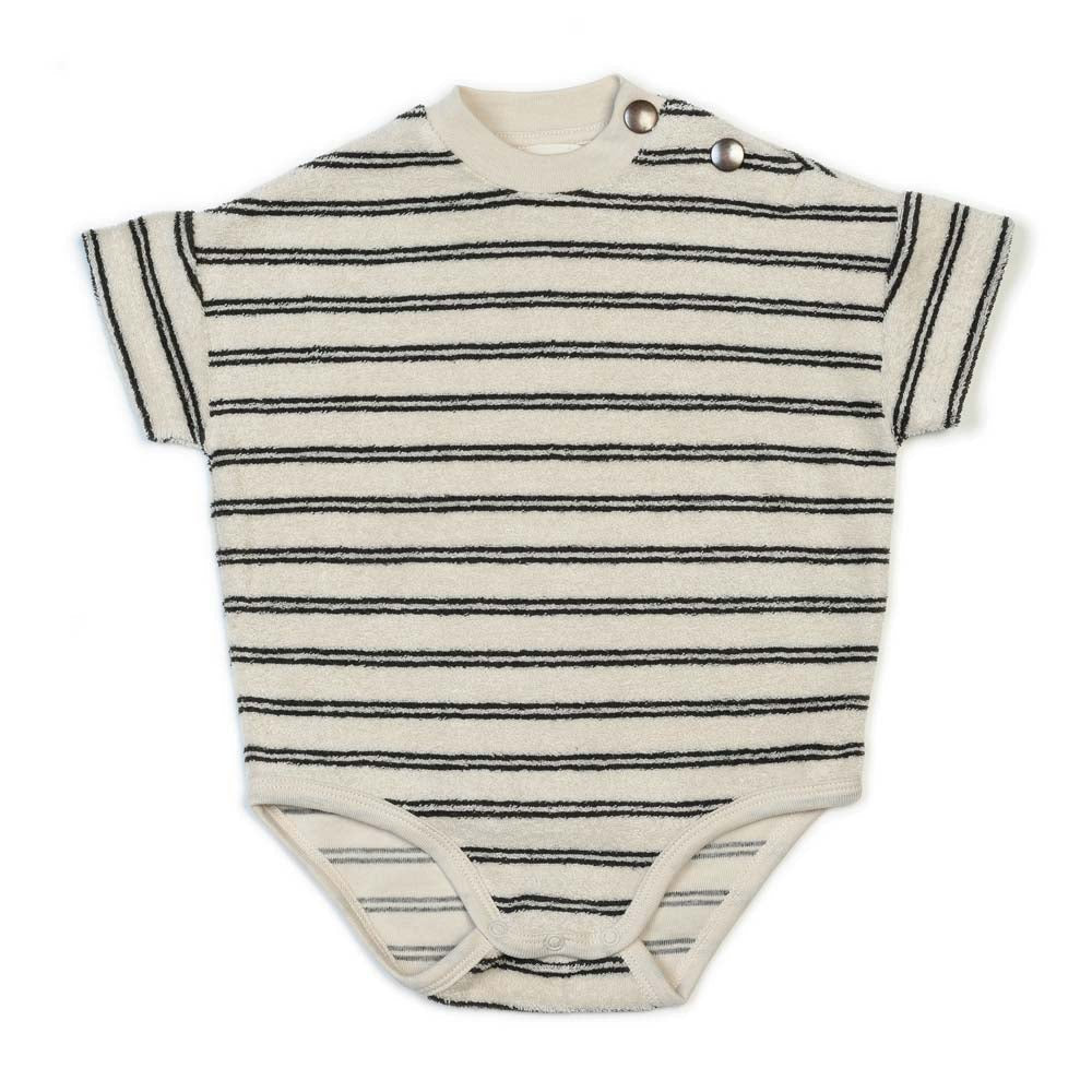 Organic Bodysuit - Raven Double Stripe