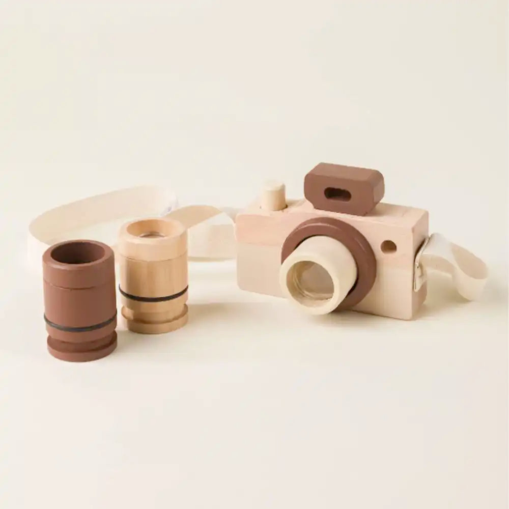 Wooden Camera with Bag