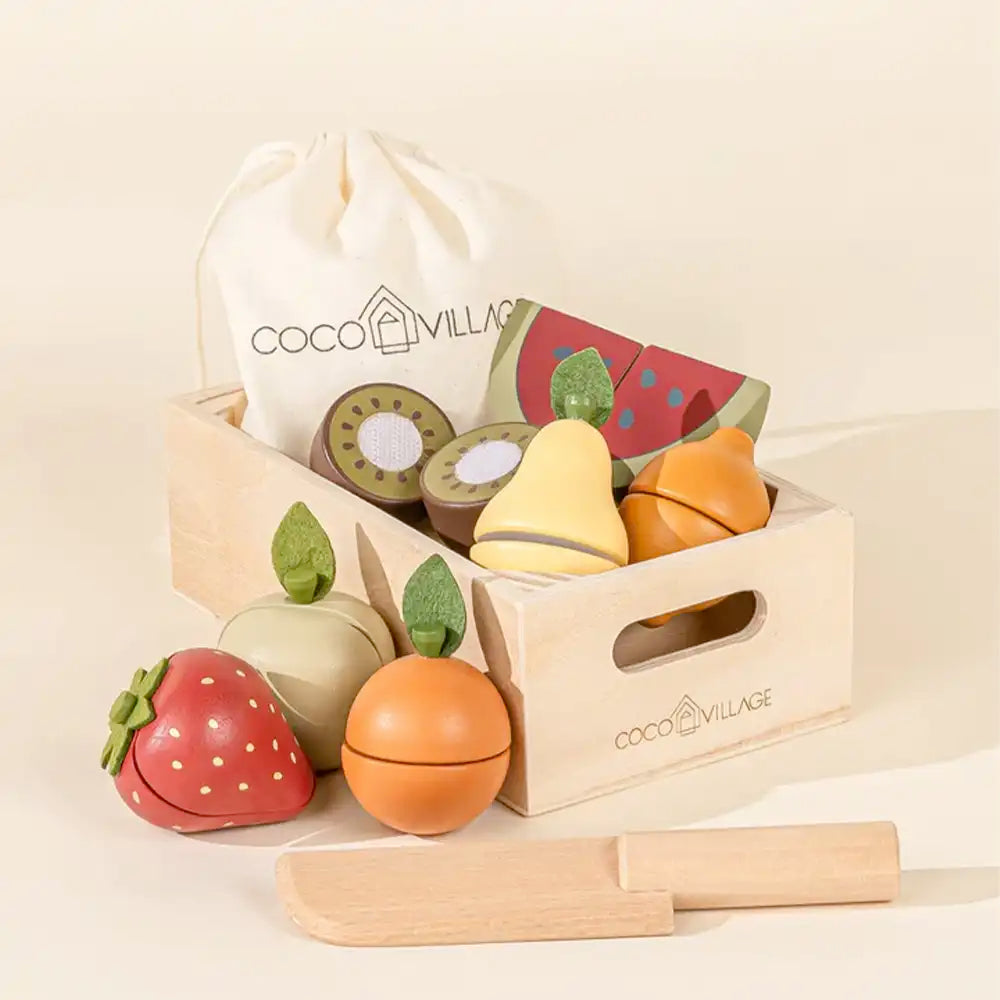 Wooden Fruits Playset