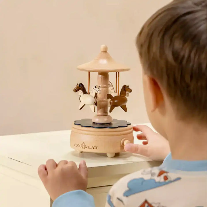 Wooden Music Box - The Carousel