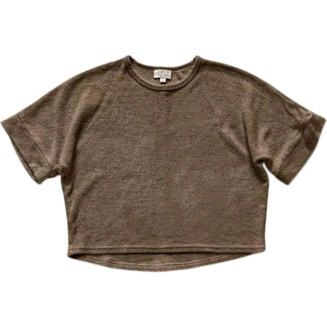 The Oversized Terry Top - Walnut