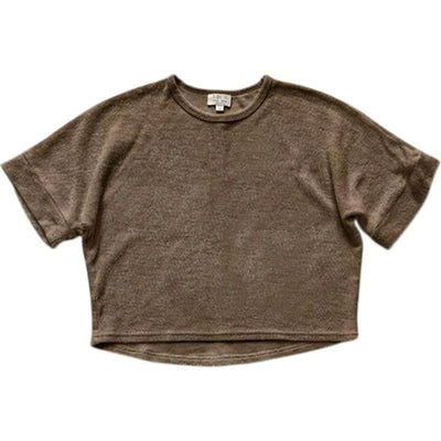 The Oversized Terry Top - Walnut