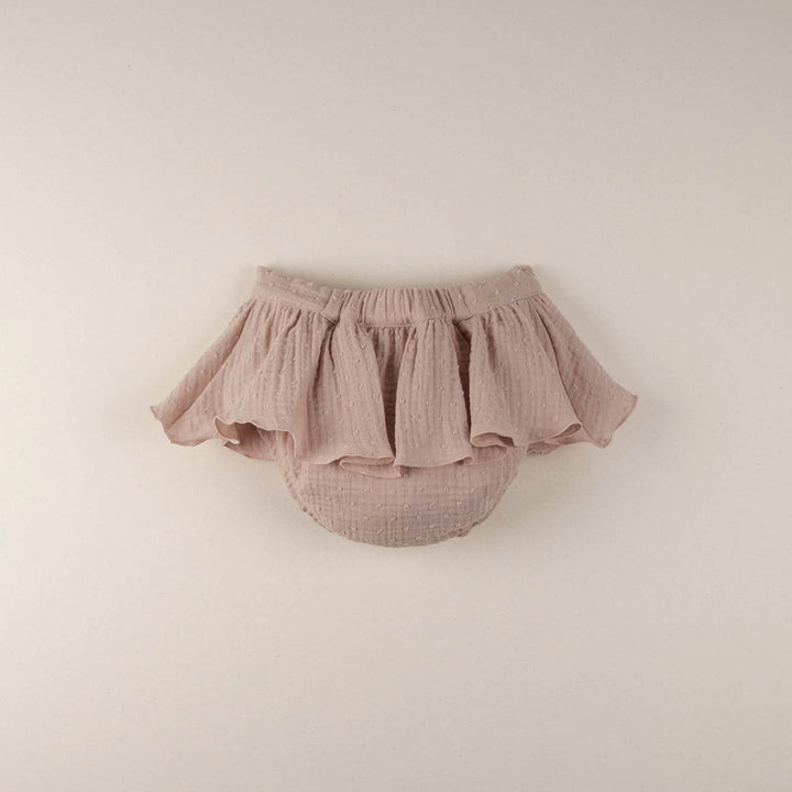Pink Organic Culotte with Frill