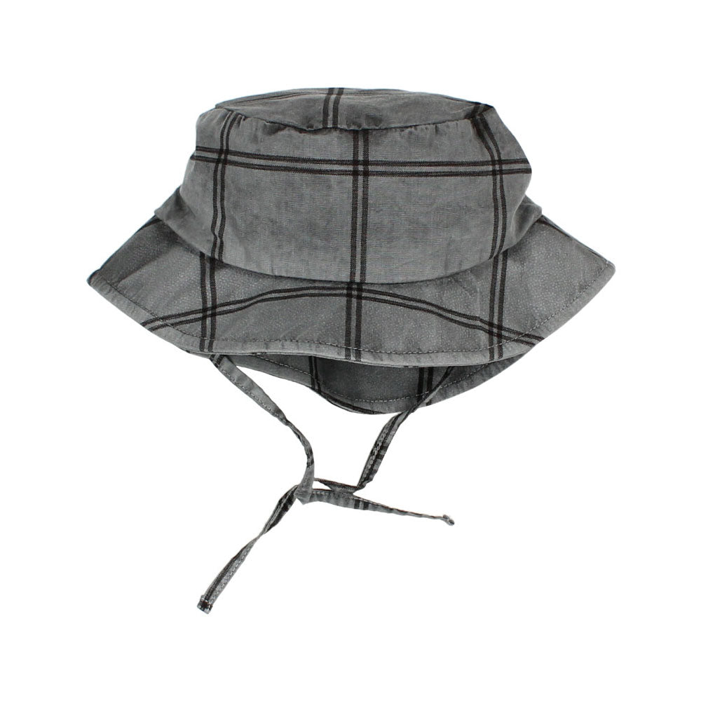 Baby Check Bob Hat - Graphite