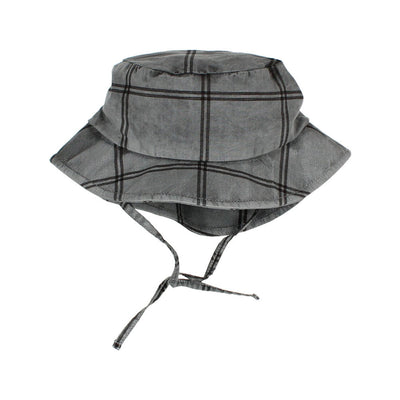 Baby Check Bob Hat - Graphite