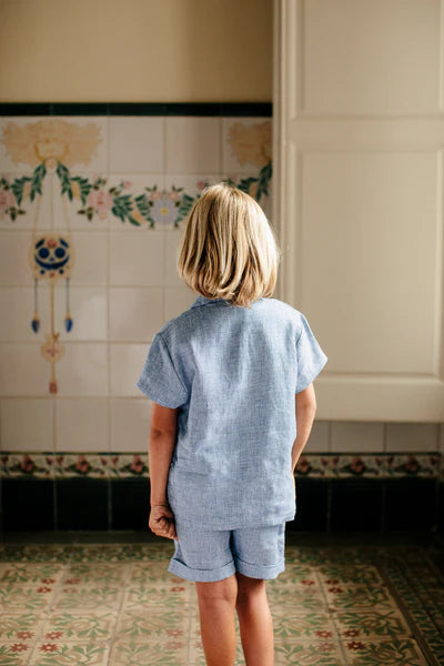 Jack 5 Pocket Shirt - Sea Blue