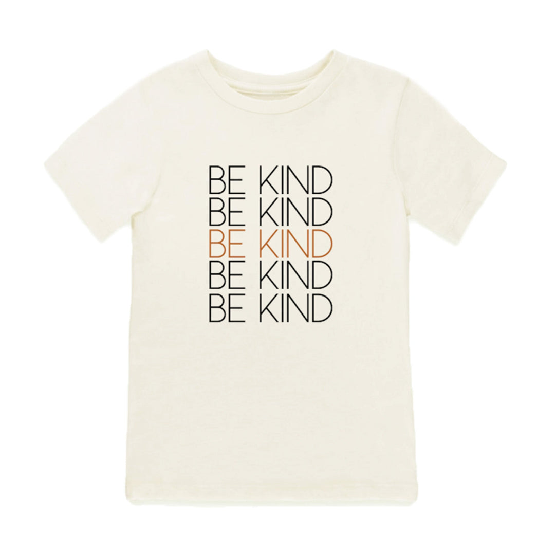 Be Kind - Organic Tee - Natural/Black/Clay