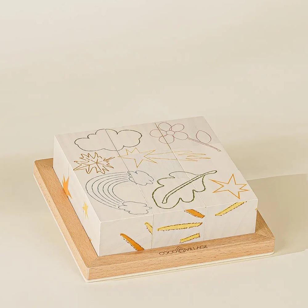 Wooden Blocks Puzzle - Nature