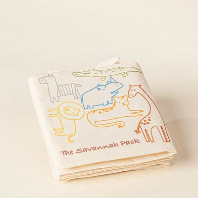 Natural Cotton Baby's First Soft Book - Savane Animals