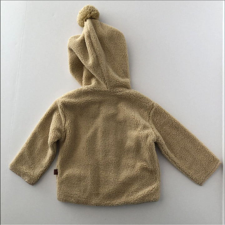 Organic Sherpa Baby Jacket - Almond
