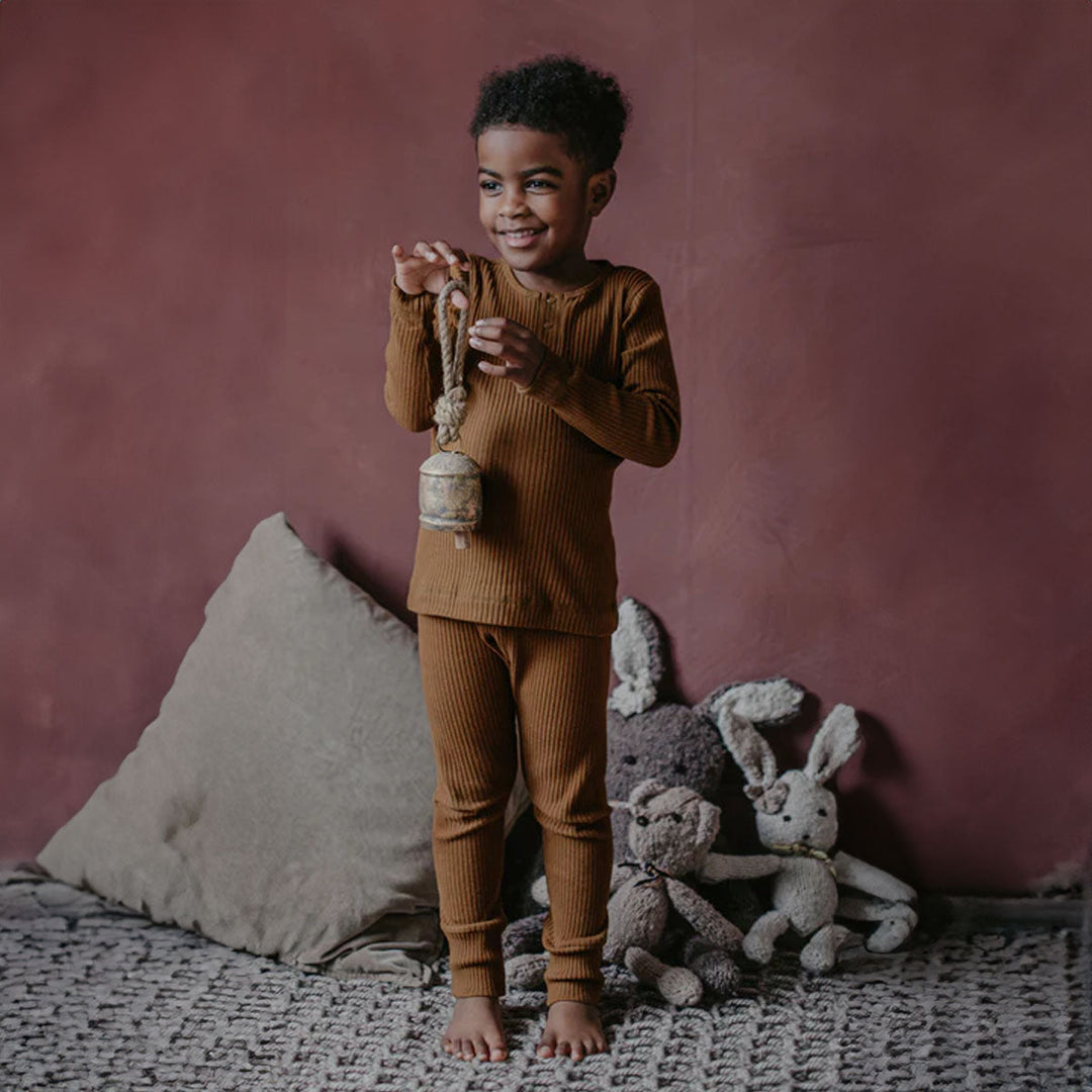 The Ribbed Legging - Indigo