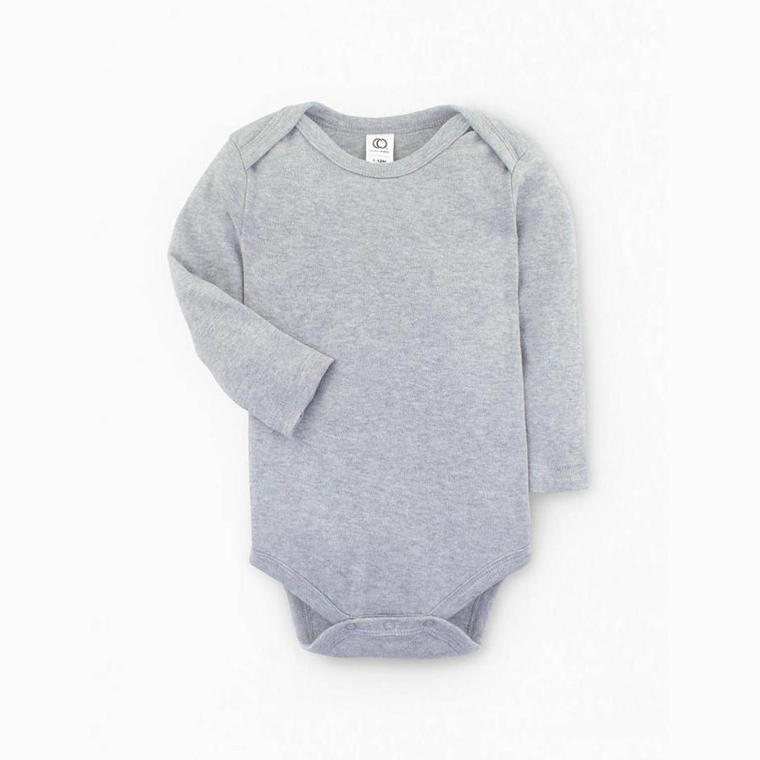 Classic Bodysuit - Long Sleeve - Heather Grey