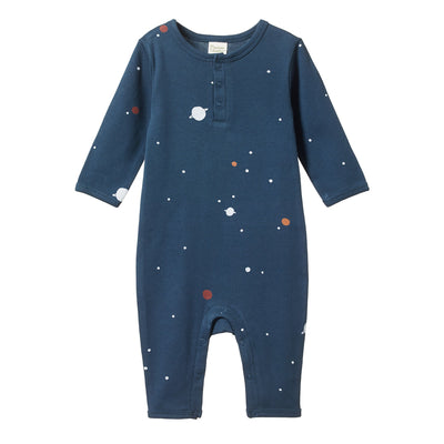 Henley Pajama Suit - Cosmic Print