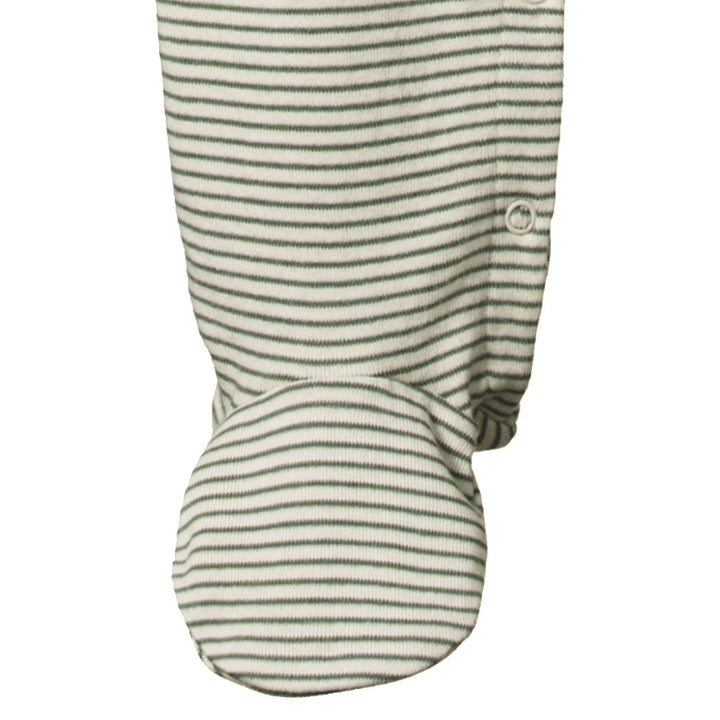 Cotton Stretch & Grow - Nettle Pinstripe